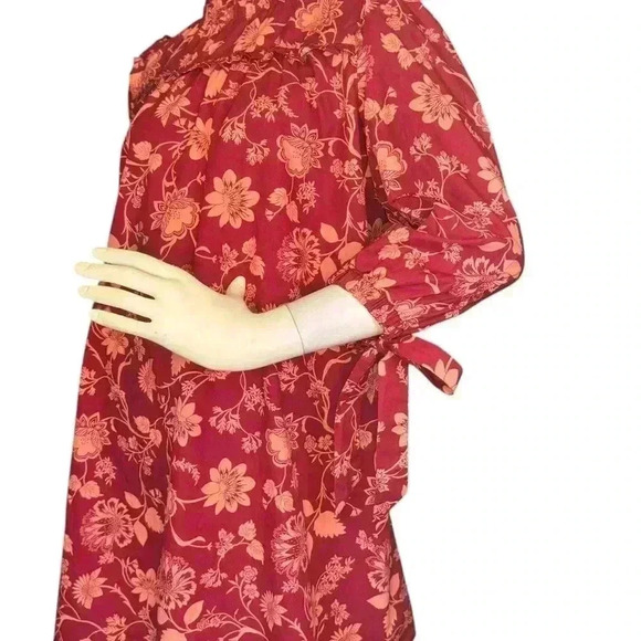 Sugar Lips Mulberry Floral Rowena Cotton Shift Dress Size Small. #319 - Picture 3 of 11